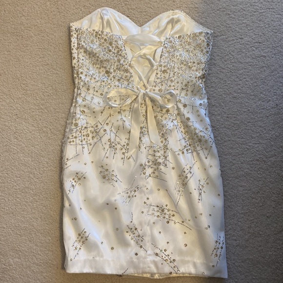 White Prom Dress - Picture 2 of 2